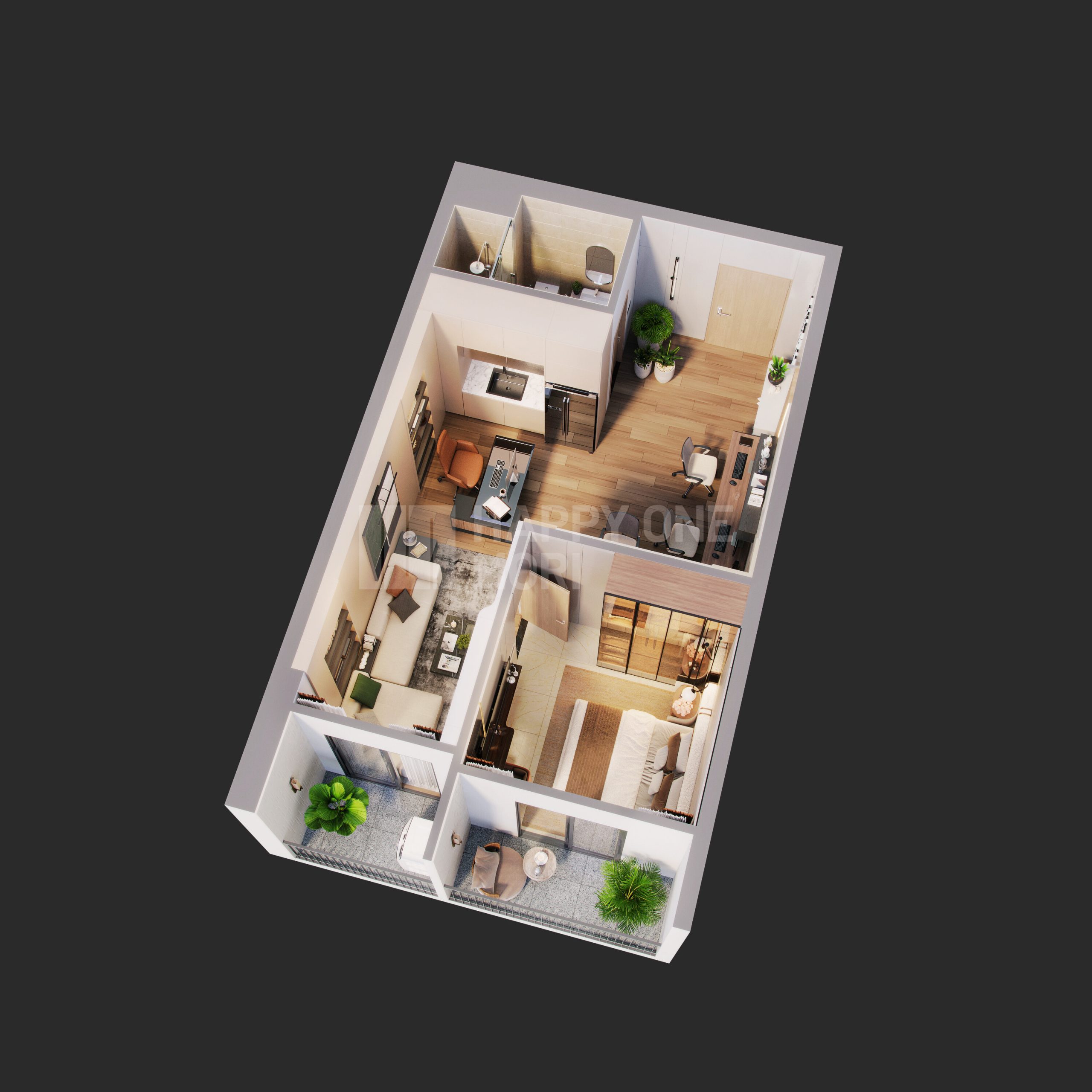 Happy One Mori B16-officetel