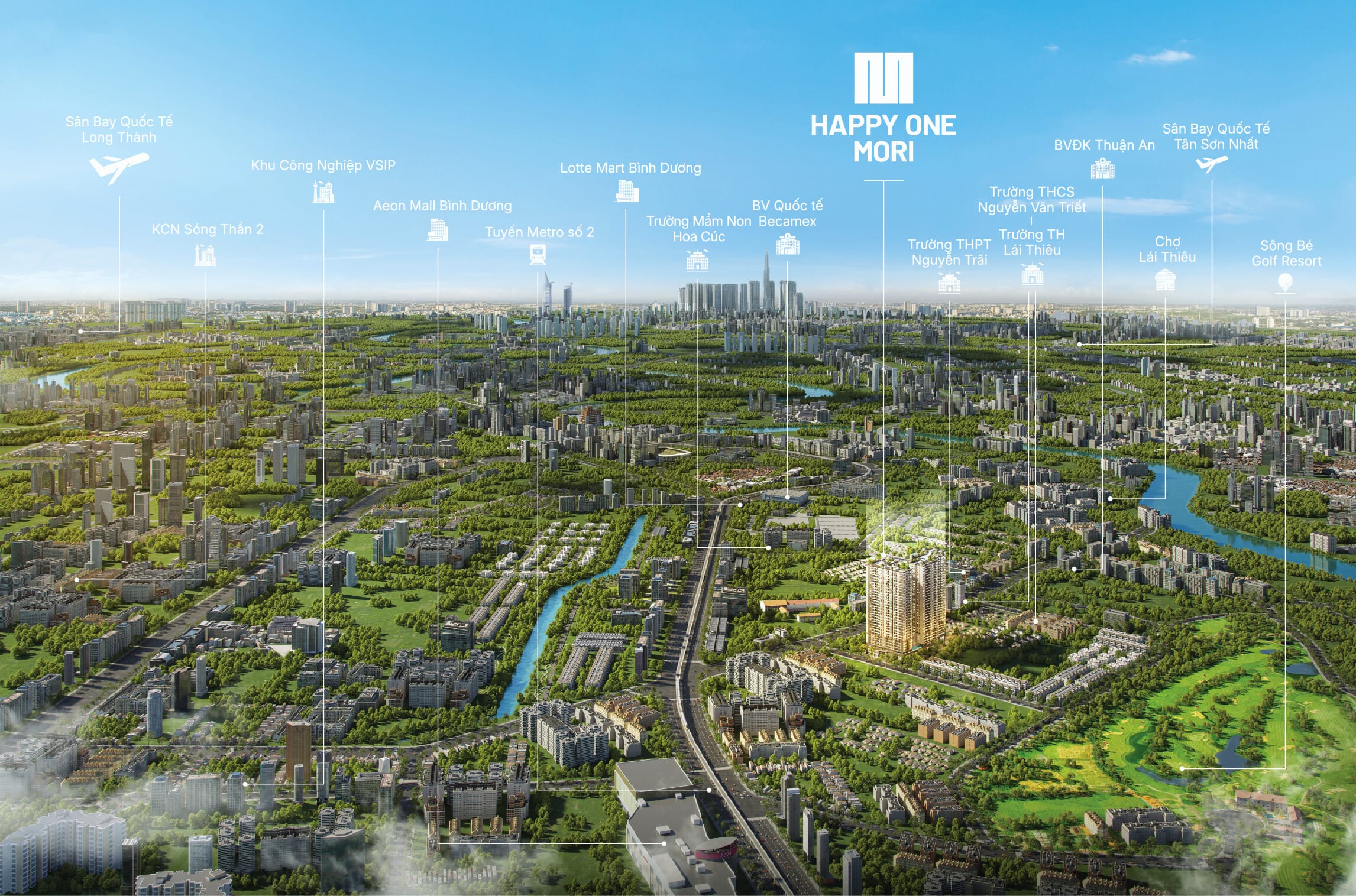 Liên Kết Vùng ở Dự án Căn Hộ Happy One Mori