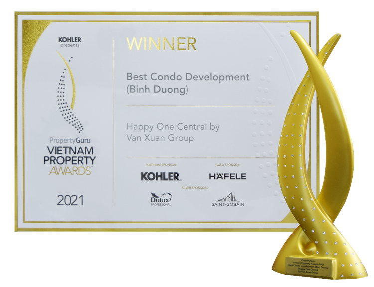 Vạn Xuân Group Vinh Danh Nhận Giải Thưởng Dự án Happy One Central