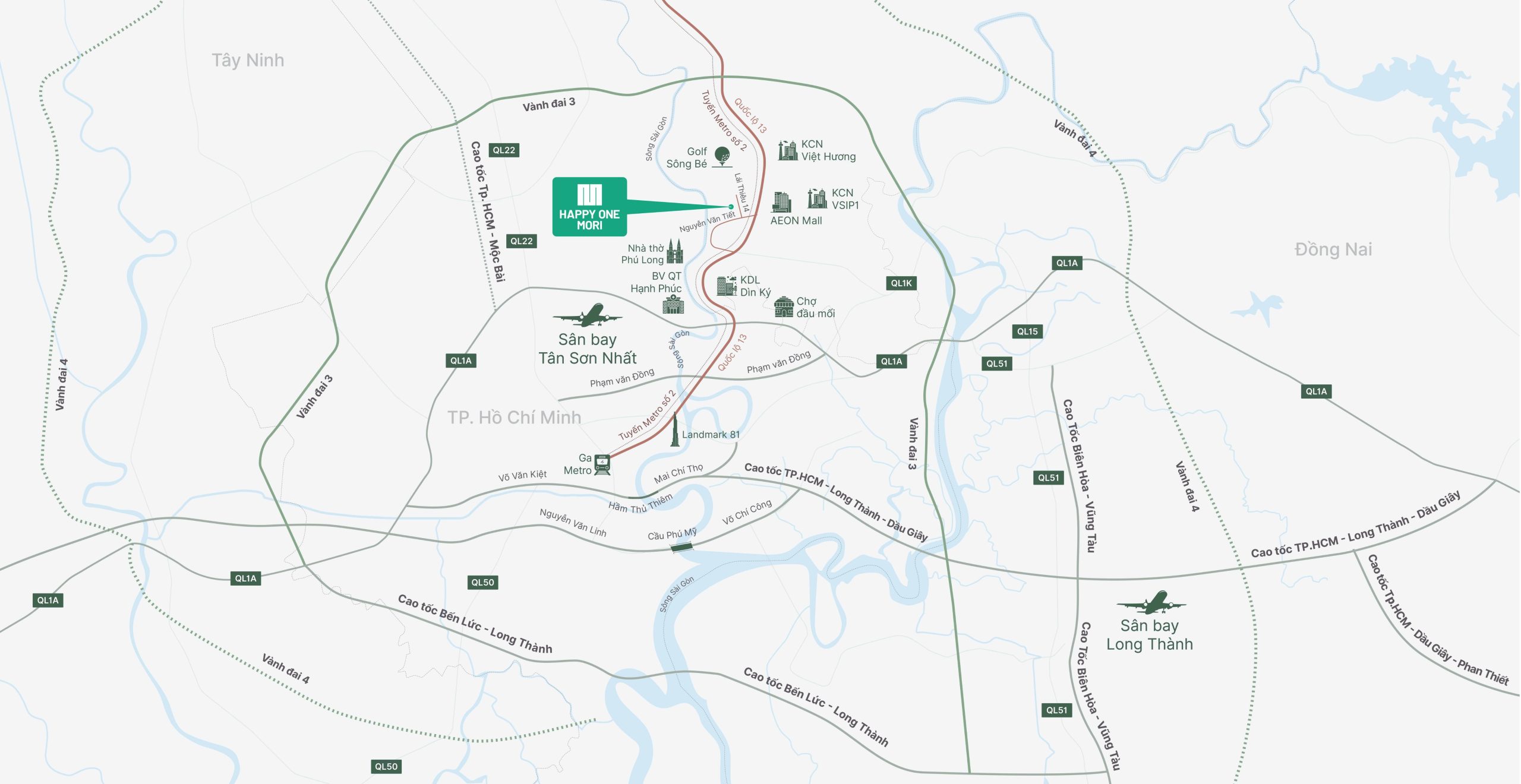 Vị Trí Happy One Mori